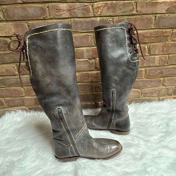 BEDSTU Manchester Womens Taupe Rustic Mason Riding Boot 10 - Picture 7 of 11